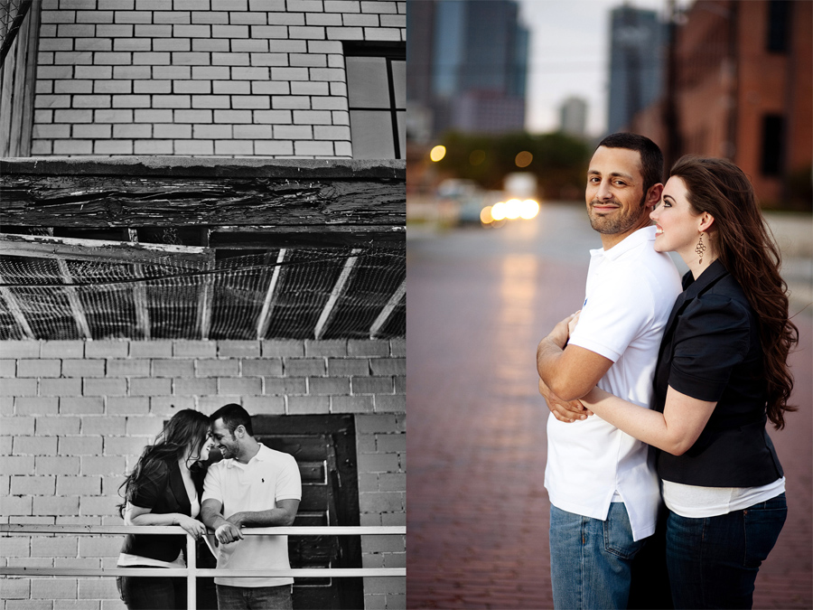 nicole and casey engagement images deep ellum engagement session images with table4 photography